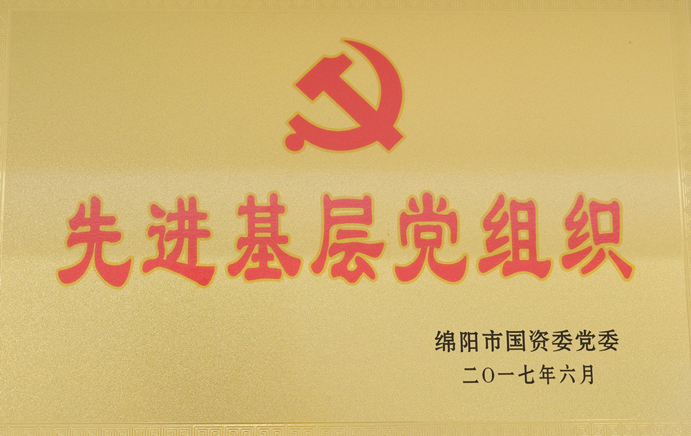 2017年度绵阳市国资委党委先进基层党组织